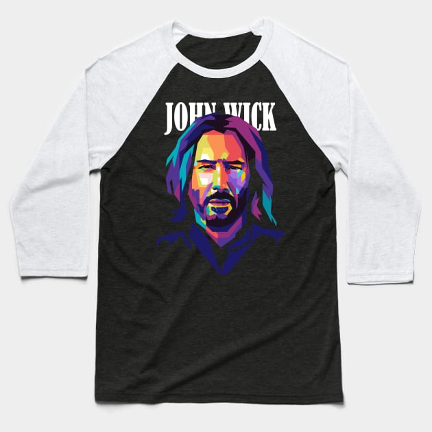 Excomunicado John Wick Baseball T-Shirt by Martincreative